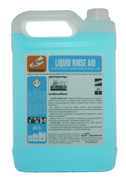 LIQUID RINSE DISHWASHING 10 L CANISTRA