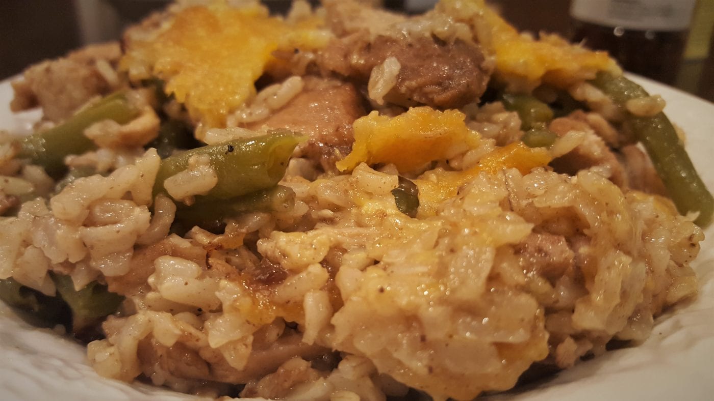 cheesy balsamic chicken casserole