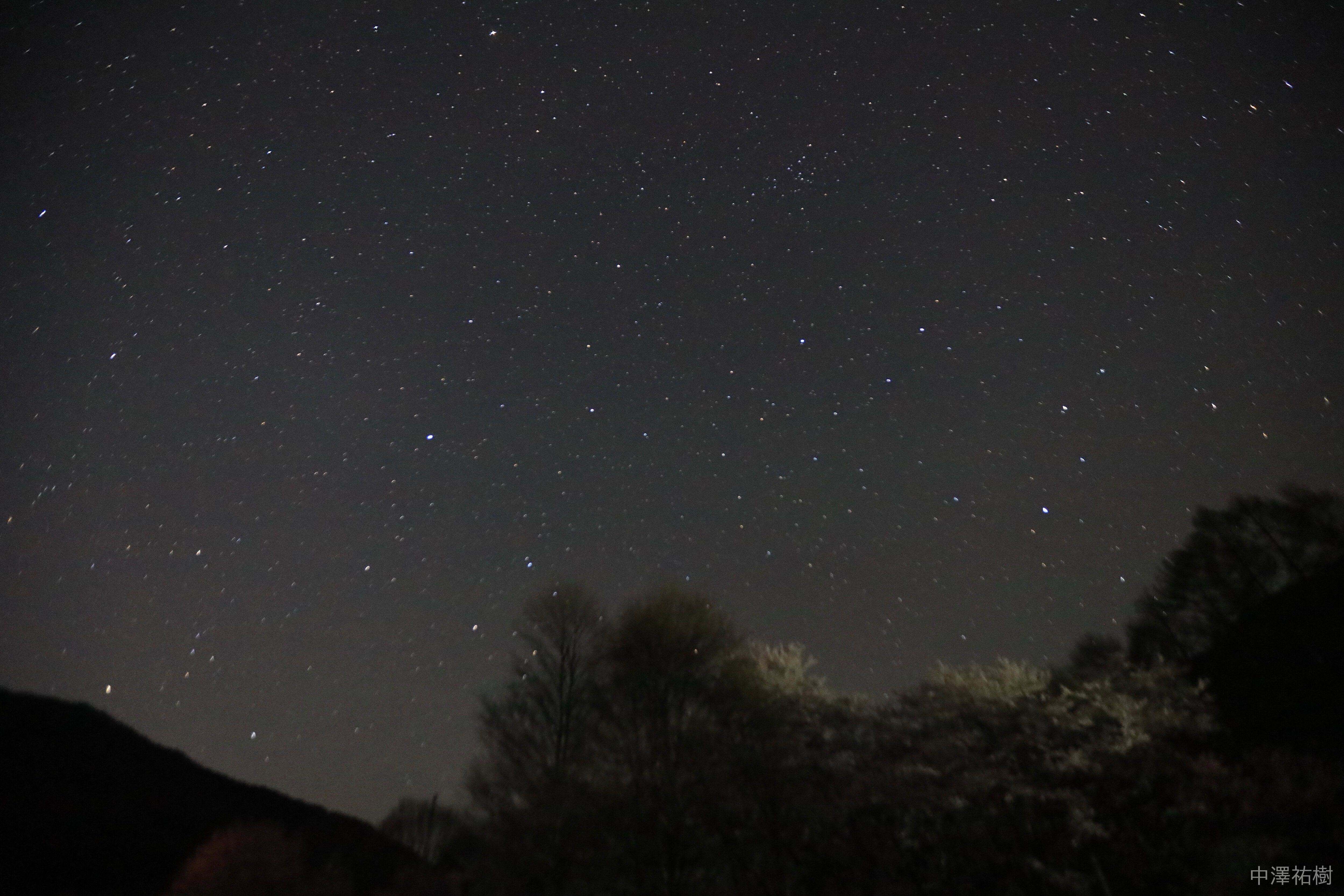 露出6秒、ISO12800、16mm