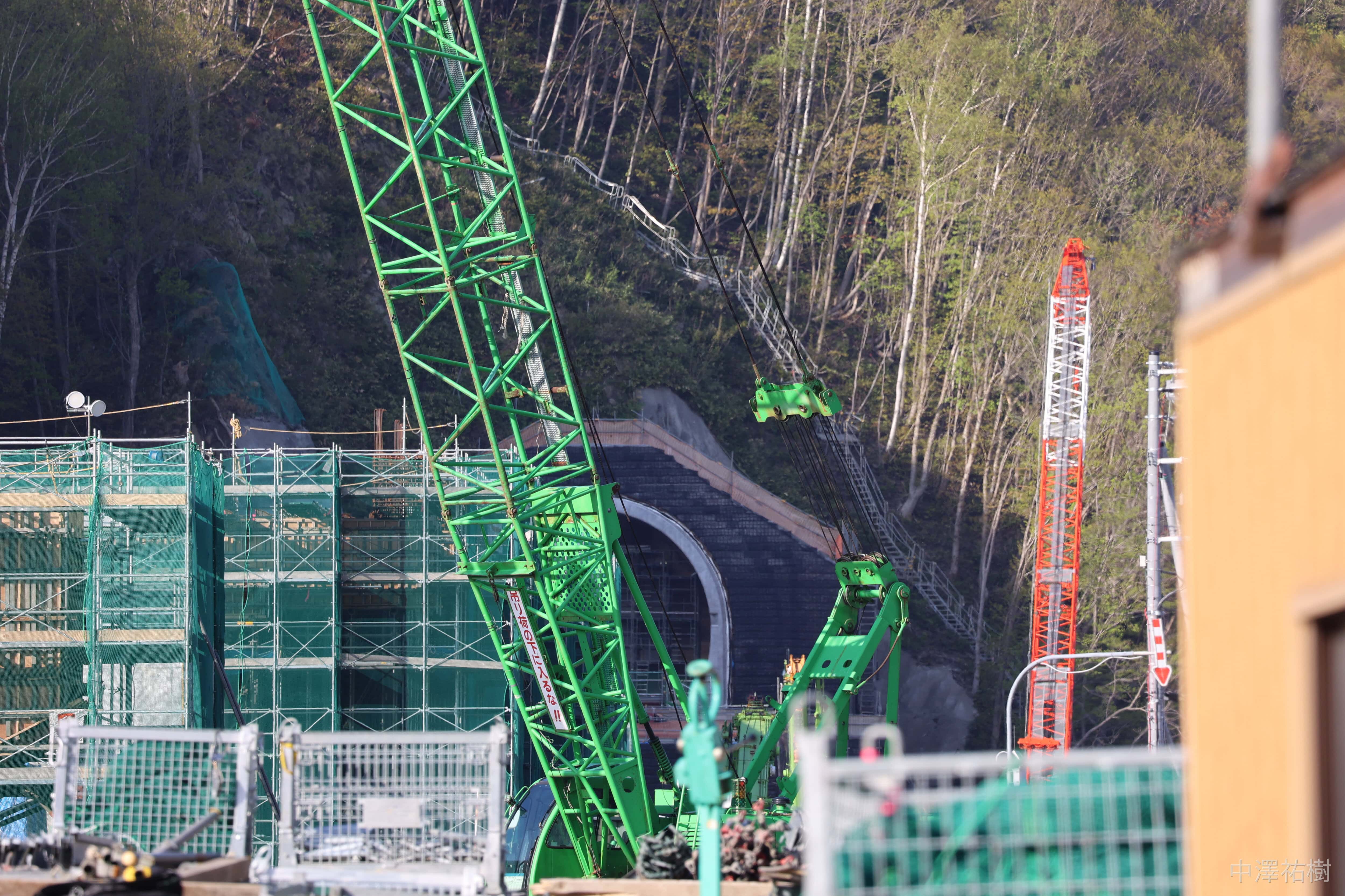 3番ゲートのトンネル工事現場