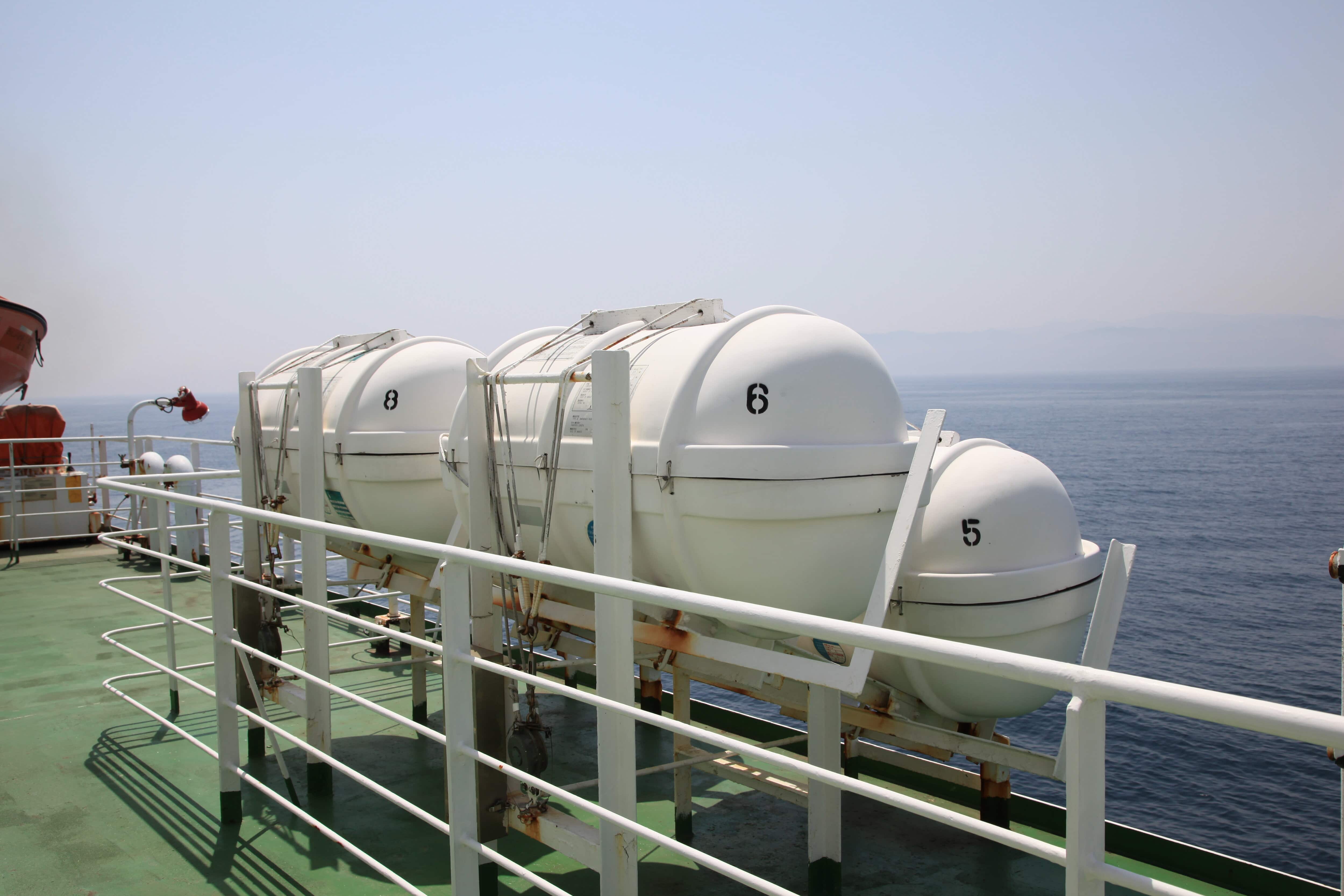 ライフラフト5号・6号・8号