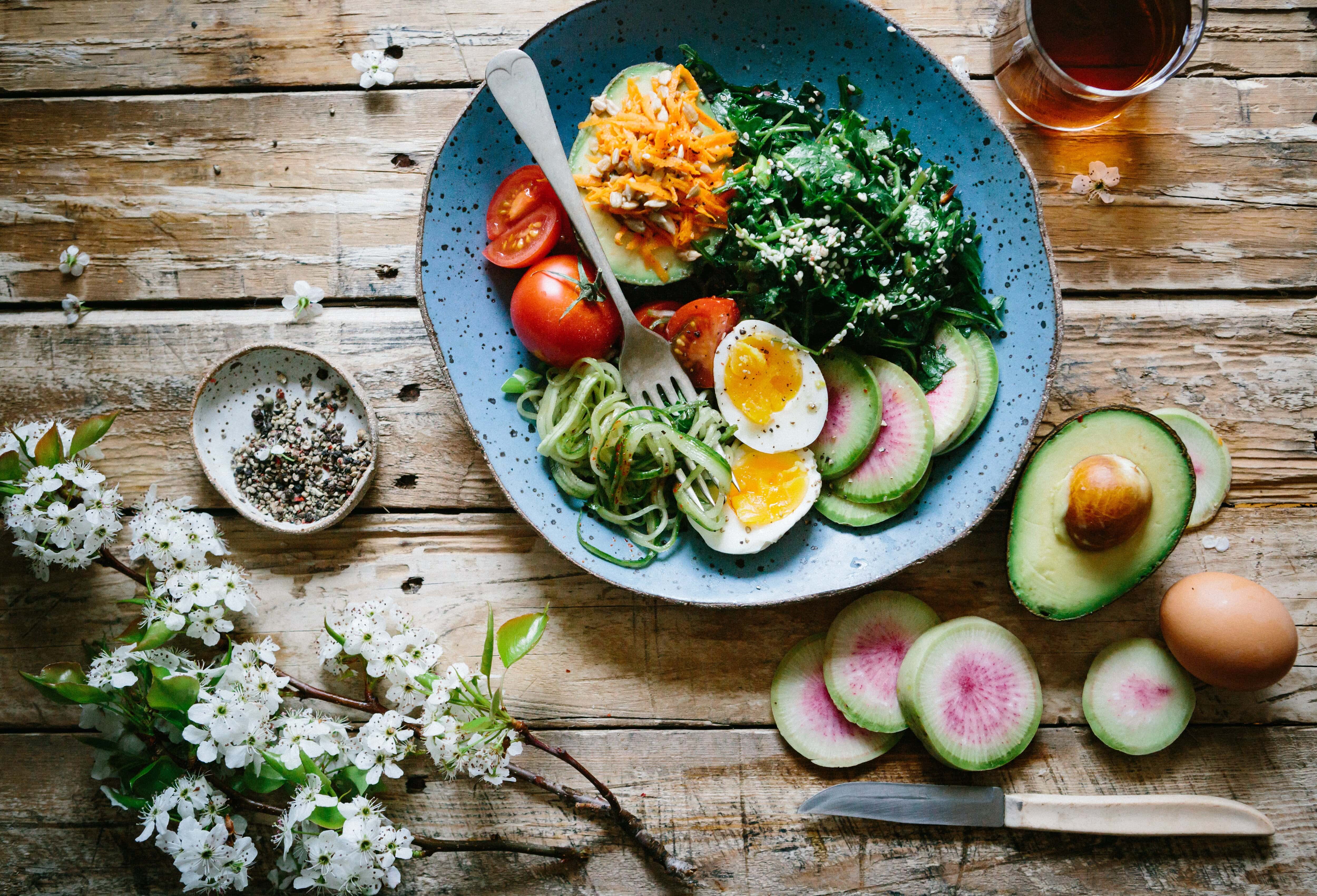 Healthy egg breakfast