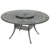 61" Round Table W/ 24" Lazy Susan (Lattice Style)