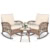 Brown Wicker/Beige Cushions