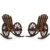2 PCS Wood Rocking Chair