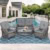 Gray Wicker/Gray Cushions