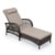Dark Brown Wicker/Beige Cushion