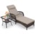 Dark Brown Wicker/Beige Cushion