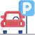 imagen de auto en estacionamiento