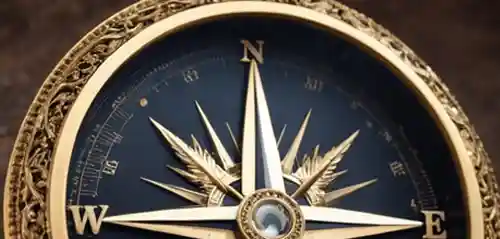 a beautifully ornate compass