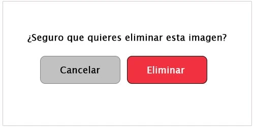 Ubicación y orden de los botones