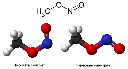 Разница между Нитрометаном и Метилнитритом 4 Химическая структура Метилнитрита