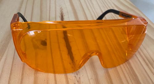 Orange blue-light blocking glasses