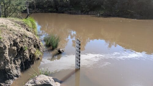 Yarra River Water level marker, Mount Lofty circuit walk