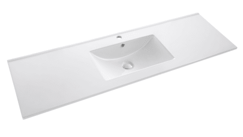 Ceramic Top – Gloss White Vanity Top