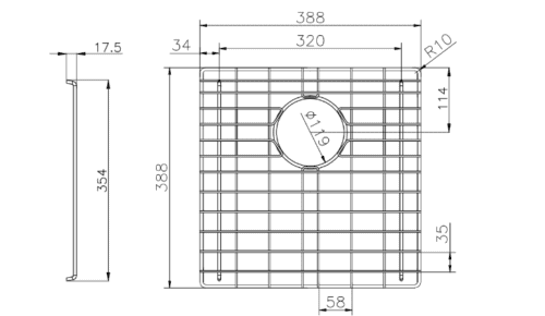 Stainless Steel Chrome TWM8 Sink Grids