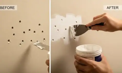 How to fix small holes in walls