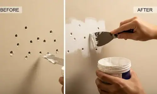 How to fix small holes in walls