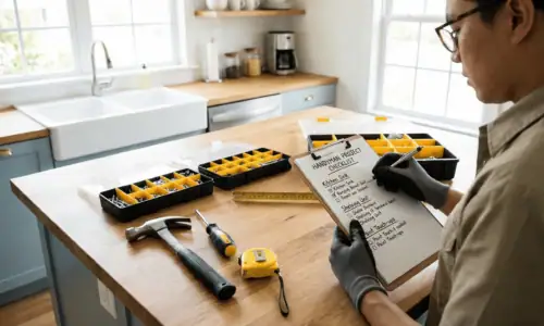 handyman project checklist for homeowners