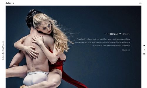 Adagio, JetPack portfolio WordPress theme
