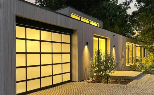 frosted-black-night-garage-door