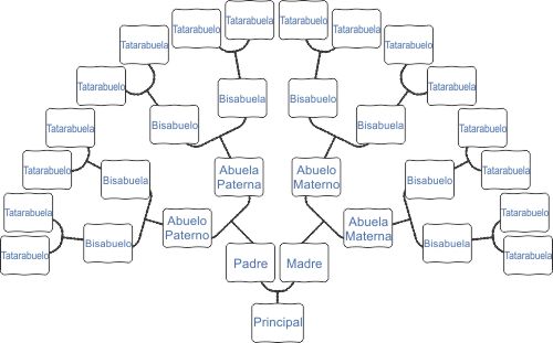 arbol genealogico en &aacute;rbol