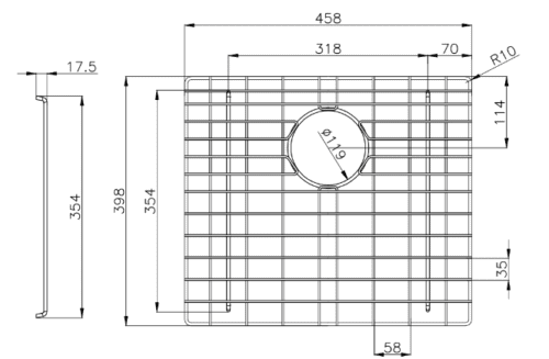 Stainless Steel Chrome TWM5 Sink Grids