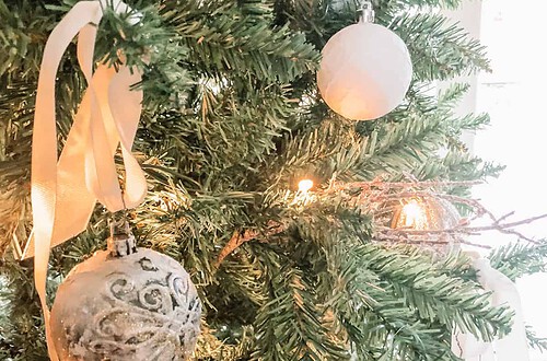 upcycled painted Christmas ornaments