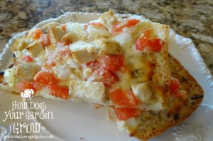 Tuscan Chicken Pizza Plated