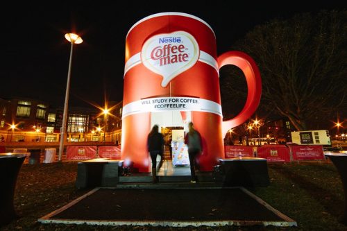 coffee mate - will study for coffee popup event