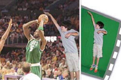 Basketball Green Screen rental for events in Los Angeles, Orange County, and nationwide