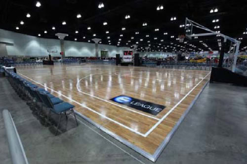 Hardwood Court rental for events in Los Angeles, Orange County, and nationwide