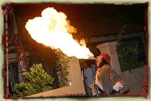 Fire Eater/Fire Breather rental for events in Los Angeles, Orange County, and nationwide