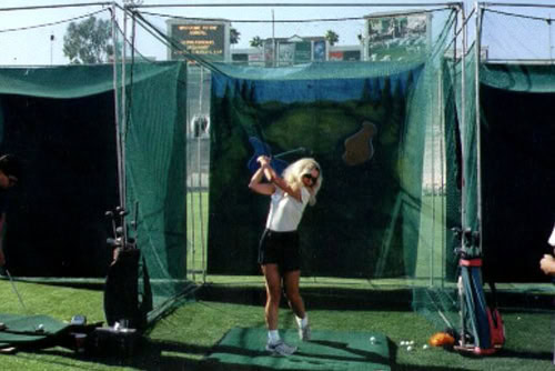 Golf Cage with Pro Radar rental for events in Los Angeles, Orange County, and nationwide