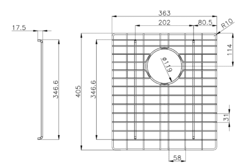 Stainless Steel Chrome TWM7 Sink Grids