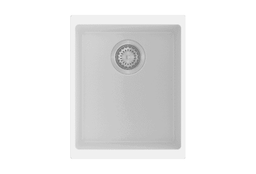 370 x 460 x 200mm Carysil Enigma 100N Single Bowl Granite Kitchen/Laundry Sink Top/Flush/Under Mount