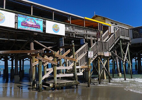 Cocoa Beach Pier launch viewing