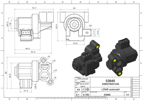 Vanne ralenti BMW serie 3 E34 E36 E46 318i 316i rempl. 13411435846 – Image 6