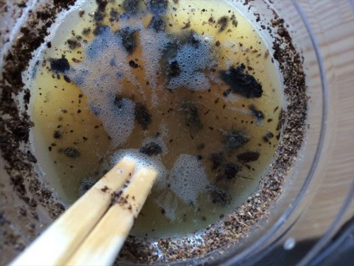 手作り油肥完成確認