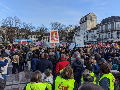 Tarbes. Forte mobilisation contre la réforme des retraites