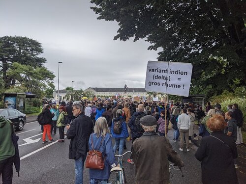 La manifestation anti pass sanitaire n'a pas fait le plein ce samedi à Tarbes