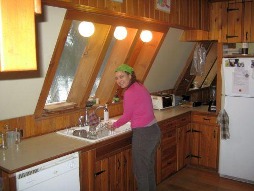 guesthouse kitchen with dishwasher