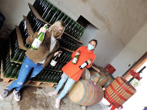 With the owner and winemaker of these Pet-Nats at La Joda winery