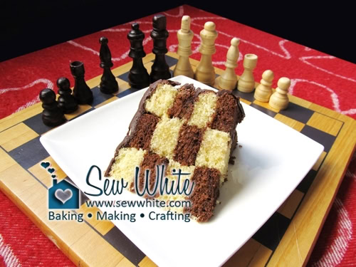 Secret Design Chess Cake chocolate and vanilla cake chess cake