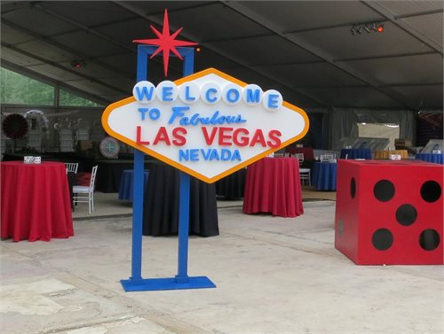 Vegas Sign Prop rental for events in Los Angeles, Orange County, and nationwide