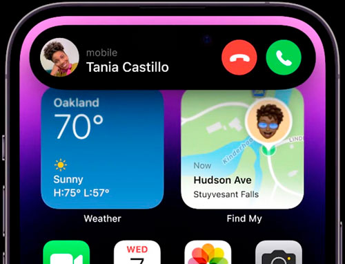 Новинки Apple 2022 года 2 Динамический остров в iPhone 14 Pro и Pro Max