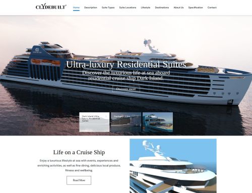 Clydebuilt – Residential Cruise Ship Website