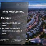 كمبوند هايد بارك سنترال التجمع السادس Hyde Park Central
