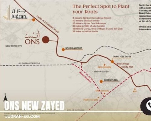 كمبوند انس زايد الجديدة 0% مقدم Compound Ons New Zayed