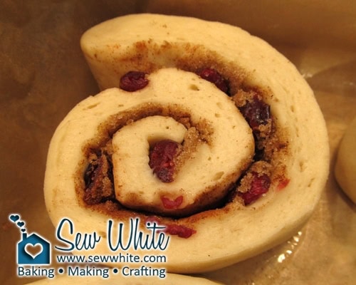 Filled with brown sugar, cinnamon and cranberries the Cranberry and cinnamon buns are a delicious Christmas treat